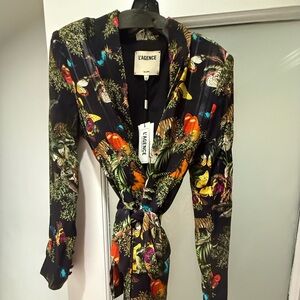 Chic L’AGENCE robe—jungle/butterfly print. Never worn!